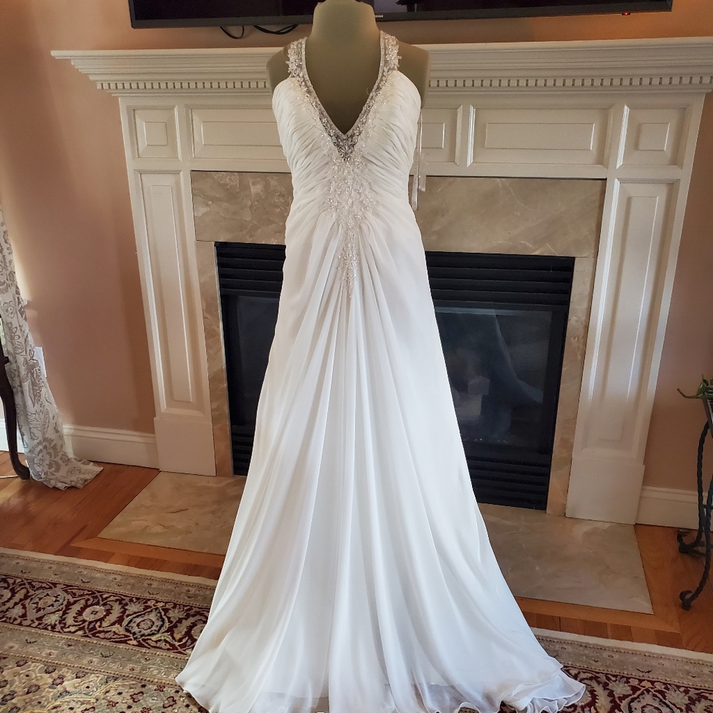 Mary's Bridal ivory wedding gown
